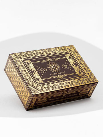 Art Deco Empty Box - Plum - Co Chocolat - Finally, Truly Healthy Chocolates